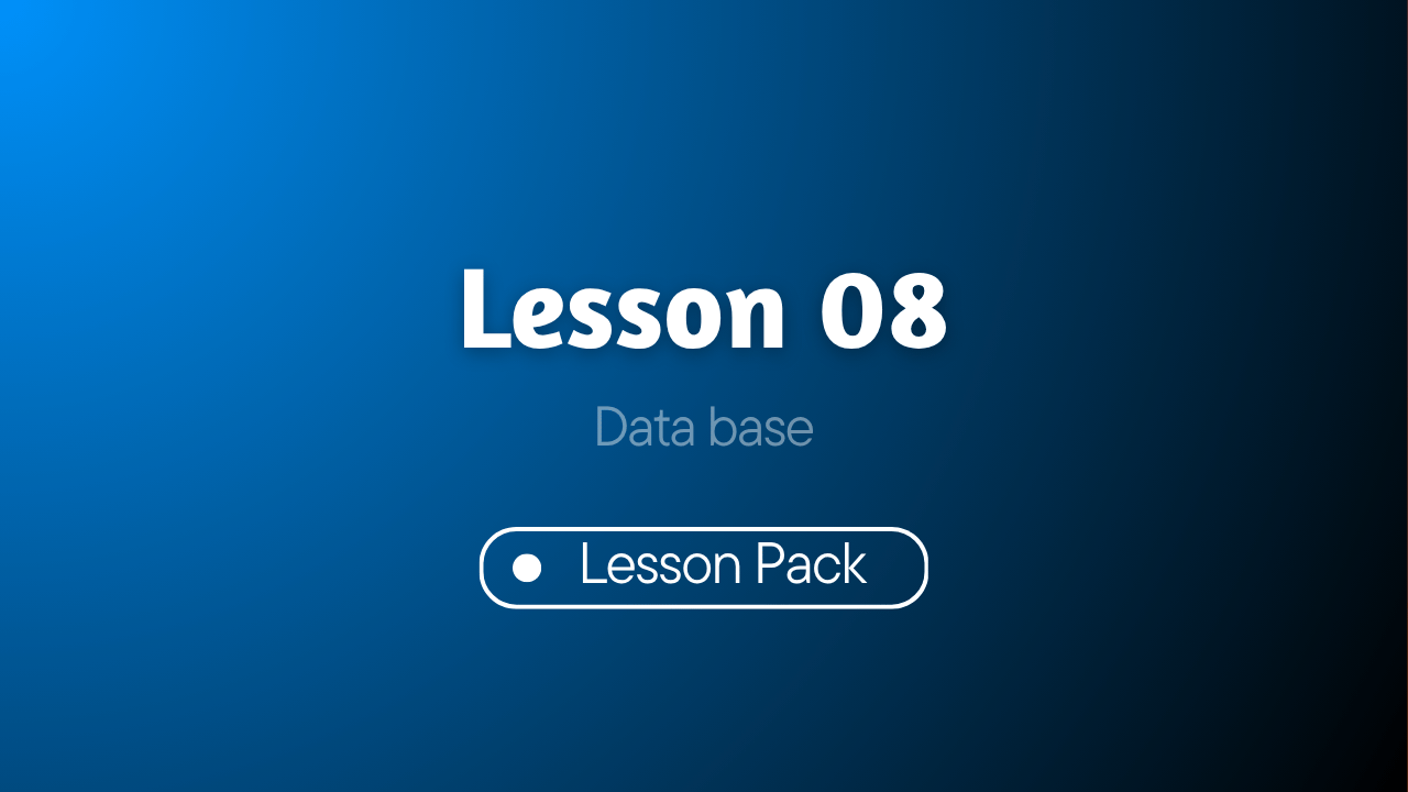 Data base – Lesson 08